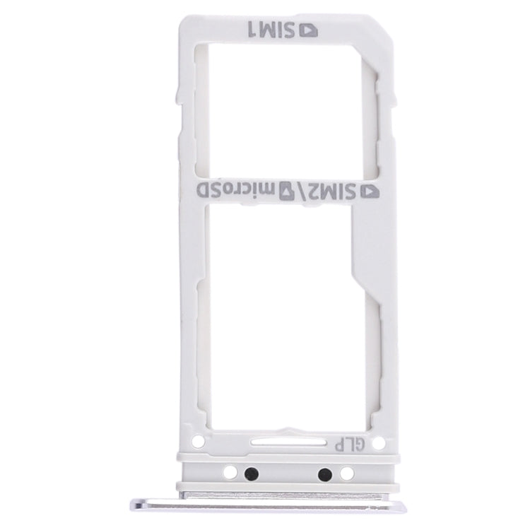 For Galaxy Note 8 2 SIM Card Tray / Micro SD Card Tray (Silver) - Card Tray by buy2fix | Online Shopping UK | buy2fix