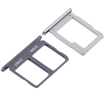 For Galaxy A9100 / A9 (2016) 2 SIM Card Tray + Micro SD Card Tray (Black) - Card Tray by buy2fix | Online Shopping UK | buy2fix