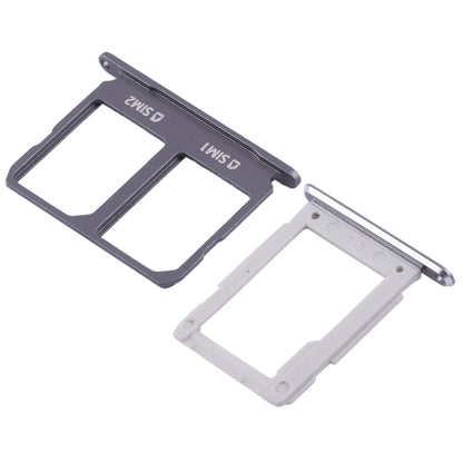 For Galaxy A9100 / A9 (2016) 2 SIM Card Tray + Micro SD Card Tray (Black) - Card Tray by buy2fix | Online Shopping UK | buy2fix