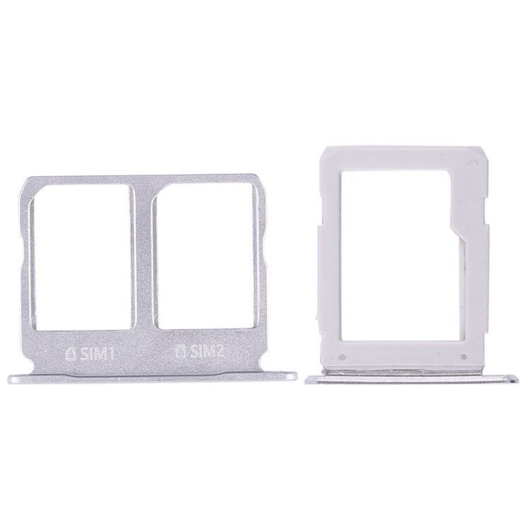 For Galaxy A9100 / A9 (2016) 2 SIM Card Tray + Micro SD Card Tray (White) - Card Tray by buy2fix | Online Shopping UK | buy2fix