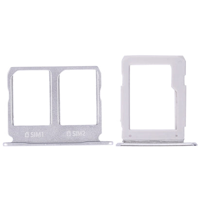 For Galaxy A9100 / A9 (2016) 2 SIM Card Tray + Micro SD Card Tray (White) - Card Tray by buy2fix | Online Shopping UK | buy2fix