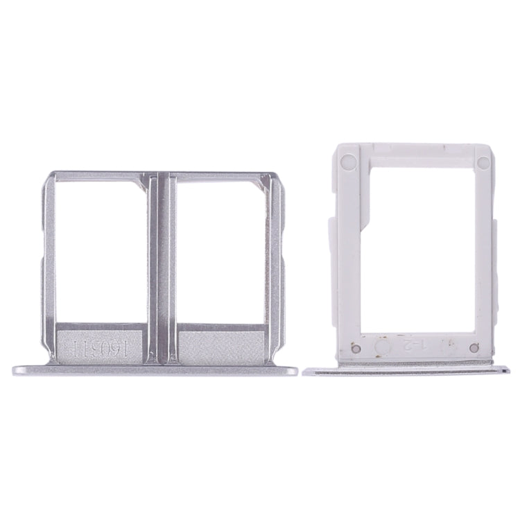 For Galaxy A9100 / A9 (2016) 2 SIM Card Tray + Micro SD Card Tray (White) - Card Tray by buy2fix | Online Shopping UK | buy2fix