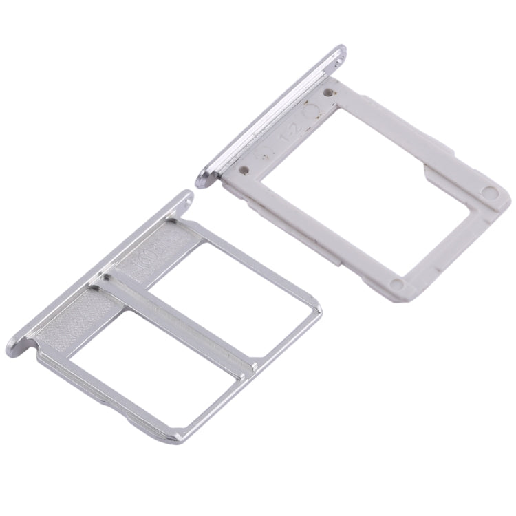 For Galaxy A9100 / A9 (2016) 2 SIM Card Tray + Micro SD Card Tray (White) - Card Tray by buy2fix | Online Shopping UK | buy2fix