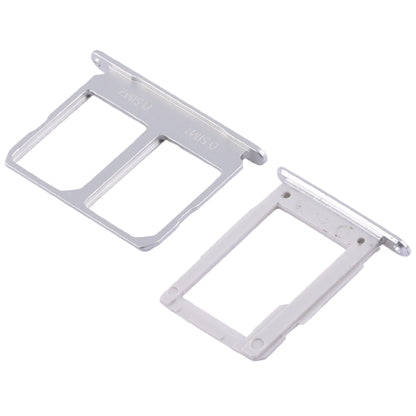 For Galaxy A9100 / A9 (2016) 2 SIM Card Tray + Micro SD Card Tray (White) - Card Tray by buy2fix | Online Shopping UK | buy2fix