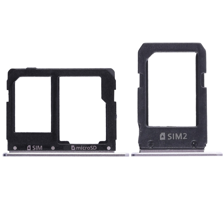 For Galaxy A5108 / A7108 2 SIM Card Tray + Micro SD Card Tray (Grey) - Card Tray by buy2fix | Online Shopping UK | buy2fix