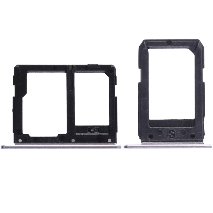 For Galaxy A5108 / A7108 2 SIM Card Tray + Micro SD Card Tray (Grey) - Card Tray by buy2fix | Online Shopping UK | buy2fix