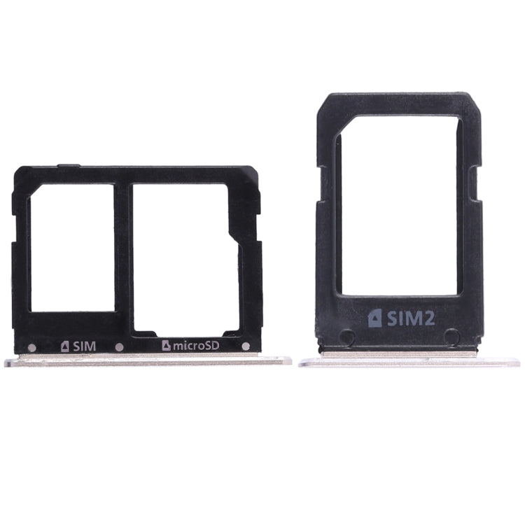 For Galaxy A5108 / A7108 2 SIM Card Tray + Micro SD Card Tray (Gold) - Card Tray by buy2fix | Online Shopping UK | buy2fix