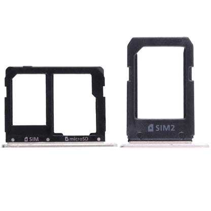 For Galaxy A5108 / A7108 2 SIM Card Tray + Micro SD Card Tray (Gold) - Card Tray by buy2fix | Online Shopping UK | buy2fix