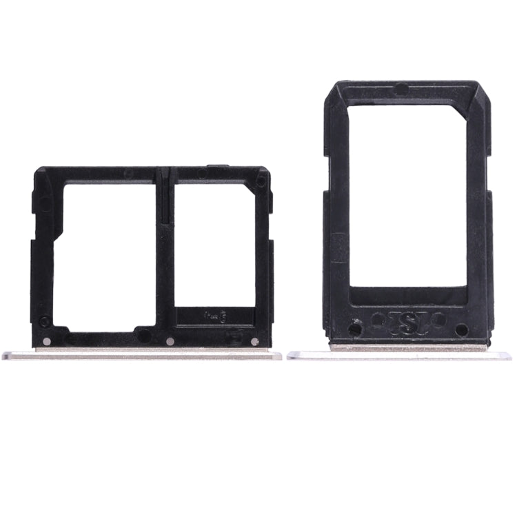 For Galaxy A5108 / A7108 2 SIM Card Tray + Micro SD Card Tray (Gold) - Card Tray by buy2fix | Online Shopping UK | buy2fix