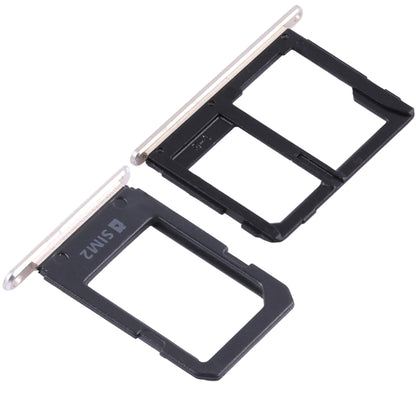 For Galaxy A5108 / A7108 2 SIM Card Tray + Micro SD Card Tray (Gold) - Card Tray by buy2fix | Online Shopping UK | buy2fix