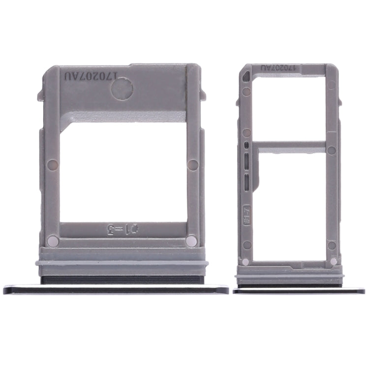 For Galaxy A520 / A720 2 SIM Card Tray + Micro SD Card Tray (Black) - Card Tray by buy2fix | Online Shopping UK | buy2fix