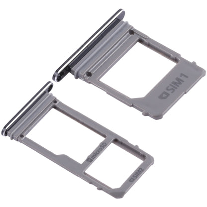 For Galaxy A520 / A720 2 SIM Card Tray + Micro SD Card Tray (Black) - Card Tray by buy2fix | Online Shopping UK | buy2fix