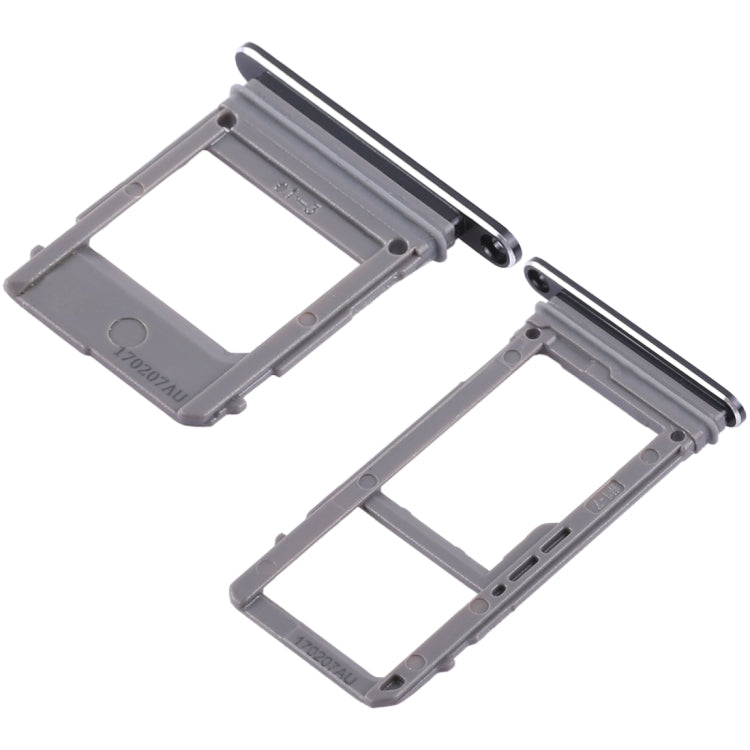 For Galaxy A520 / A720 2 SIM Card Tray + Micro SD Card Tray (Black) - Card Tray by buy2fix | Online Shopping UK | buy2fix