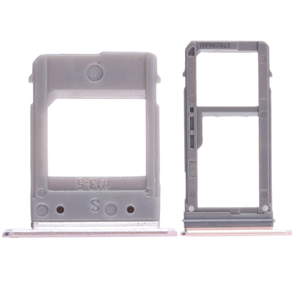 For Galaxy A520 / A720 2 SIM Card Tray + Micro SD Card Tray (Pink) - Card Tray by buy2fix | Online Shopping UK | buy2fix