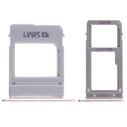 For Galaxy A520 / A720 2 SIM Card Tray + Micro SD Card Tray (Gold) - Card Tray by buy2fix | Online Shopping UK | buy2fix