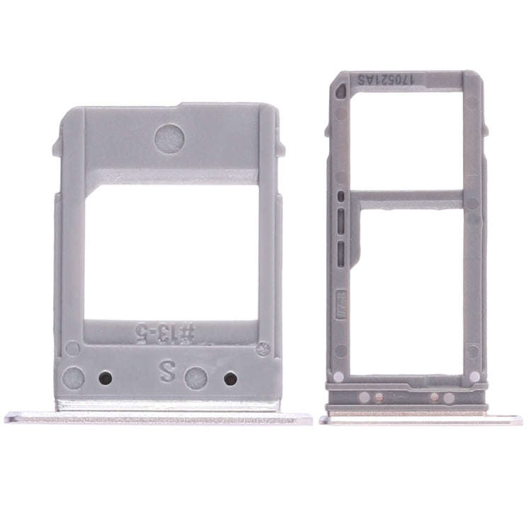 For Galaxy A520 / A720 2 SIM Card Tray + Micro SD Card Tray (Gold) - Card Tray by buy2fix | Online Shopping UK | buy2fix