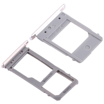 For Galaxy A520 / A720 2 SIM Card Tray + Micro SD Card Tray (Gold) - Card Tray by buy2fix | Online Shopping UK | buy2fix