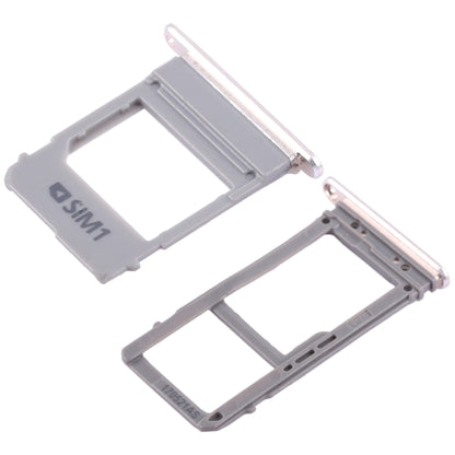 For Galaxy A520 / A720 2 SIM Card Tray + Micro SD Card Tray (Gold) - Card Tray by buy2fix | Online Shopping UK | buy2fix