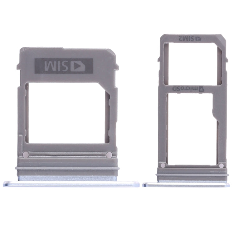 For Galaxy A520 / A720 2 SIM Card Tray + Micro SD Card Tray (Blue) - Card Tray by buy2fix | Online Shopping UK | buy2fix