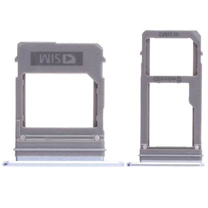 For Galaxy A520 / A720 2 SIM Card Tray + Micro SD Card Tray (Blue) - Card Tray by buy2fix | Online Shopping UK | buy2fix