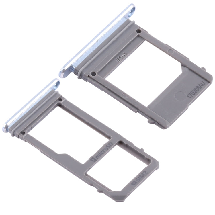 For Galaxy A520 / A720 2 SIM Card Tray + Micro SD Card Tray (Blue) - Card Tray by buy2fix | Online Shopping UK | buy2fix