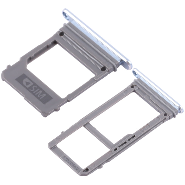 For Galaxy A520 / A720 2 SIM Card Tray + Micro SD Card Tray (Blue) - Card Tray by buy2fix | Online Shopping UK | buy2fix