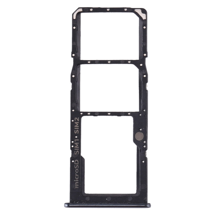 For Samsung Galaxy A30s SIM Card Tray + SIM Card Tray + Micro SD Card Tray (Black) - Card Tray by buy2fix | Online Shopping UK | buy2fix
