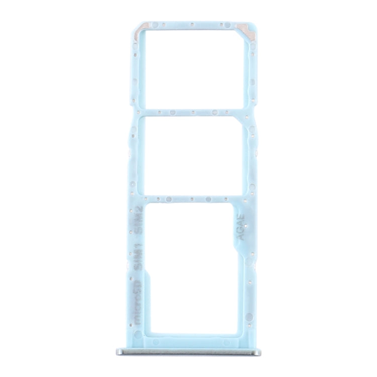For Samsung Galaxy A71 SIM Card Tray + SIM Card Tray + Micro SD Card Tray (Blue) - Card Tray by buy2fix | Online Shopping UK | buy2fix
