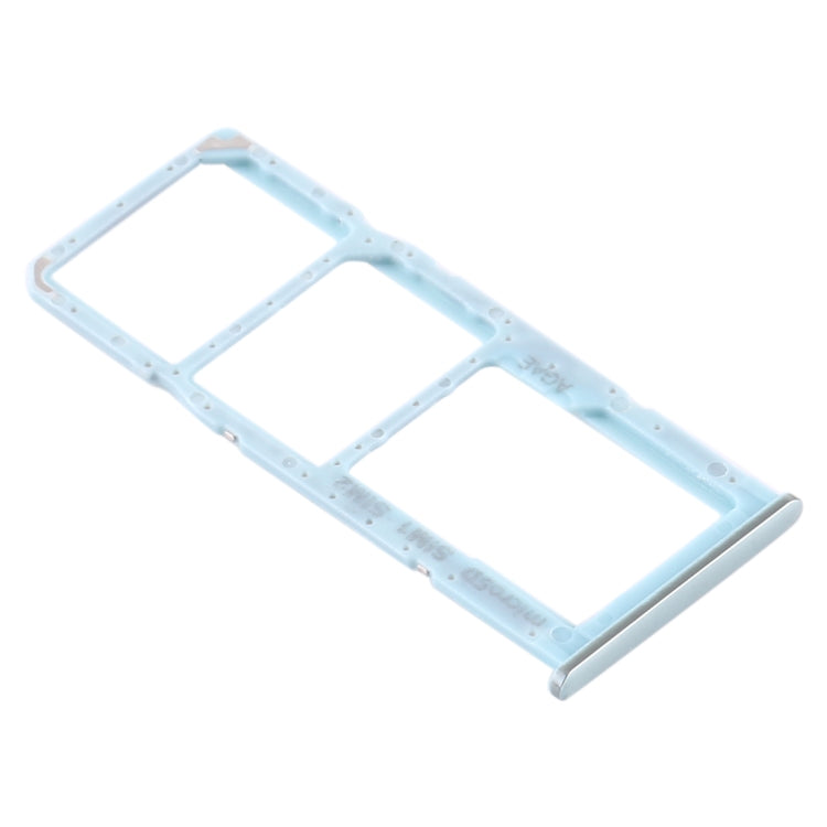 For Samsung Galaxy A71 SIM Card Tray + SIM Card Tray + Micro SD Card Tray (Blue) - Card Tray by buy2fix | Online Shopping UK | buy2fix