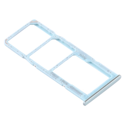 For Samsung Galaxy A71 SIM Card Tray + SIM Card Tray + Micro SD Card Tray (Blue) - Card Tray by buy2fix | Online Shopping UK | buy2fix