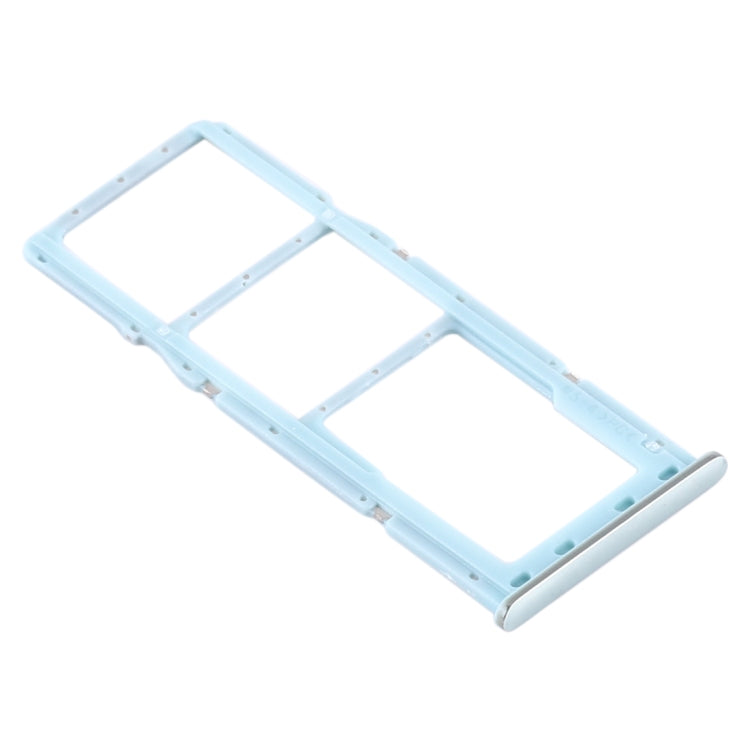 For Samsung Galaxy A71 SIM Card Tray + SIM Card Tray + Micro SD Card Tray (Blue) - Card Tray by buy2fix | Online Shopping UK | buy2fix