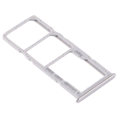 For Samsung Galaxy A71 SIM Card Tray + SIM Card Tray + Micro SD Card Tray (Silver) - Card Tray by buy2fix | Online Shopping UK | buy2fix