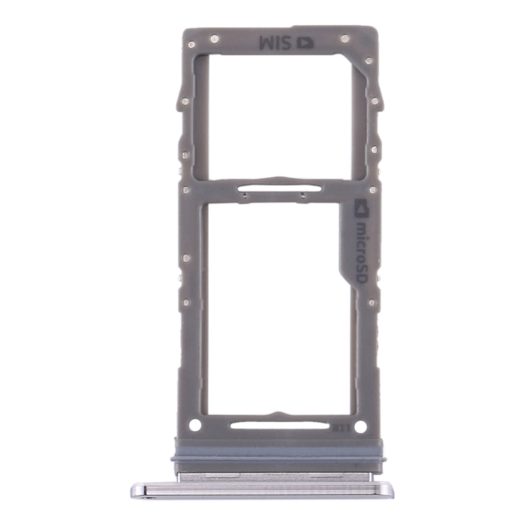 For Samsung Galaxy Note10+ SIM Card Tray / Micro SD Card Tray (Grey) - Card Tray by buy2fix | Online Shopping UK | buy2fix