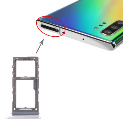 For Samsung Galaxy Note10+ SIM Card Tray / Micro SD Card Tray (White) - Card Tray by buy2fix | Online Shopping UK | buy2fix