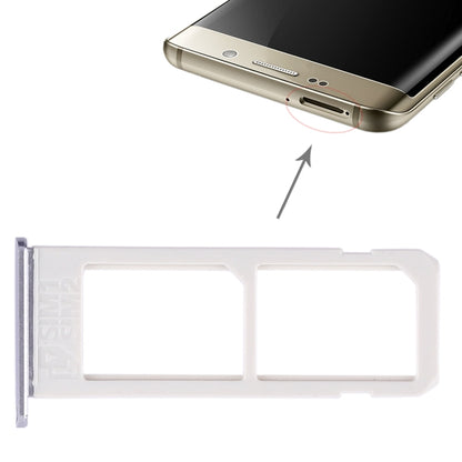 For Galaxy S6 Edge plus / S6 Edge+ 2 SIM Card Tray (Grey) - Card Tray by buy2fix | Online Shopping UK | buy2fix