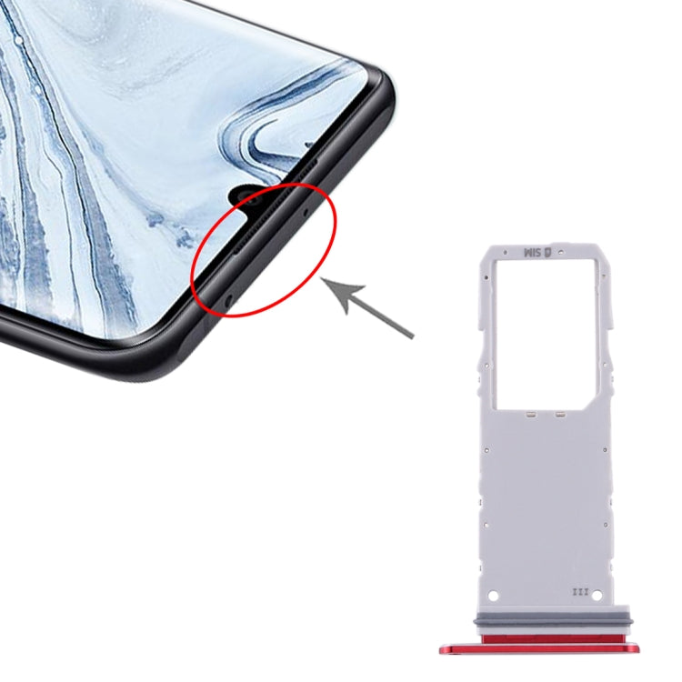 For Samsung Galaxy Note10 SIM Card Tray (Red) - Card Tray by buy2fix | Online Shopping UK | buy2fix