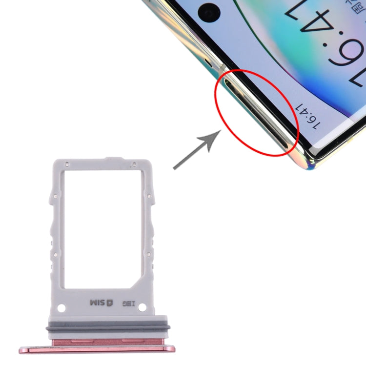 For Samsung Galaxy Note10+ 5G SIM Card Tray (Pink) - Card Tray by buy2fix | Online Shopping UK | buy2fix