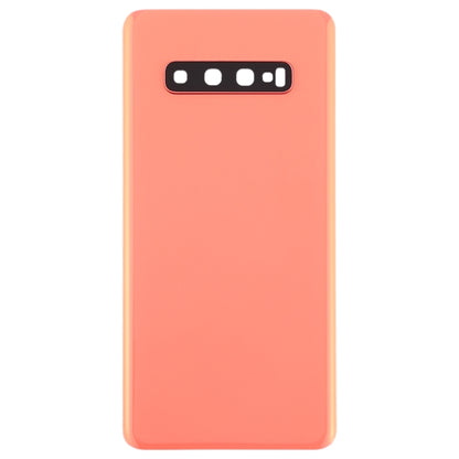 For Galaxy S10+ Battery Back Cover with Camera Lens (Pink) - Back Cover by buy2fix | Online Shopping UK | buy2fix