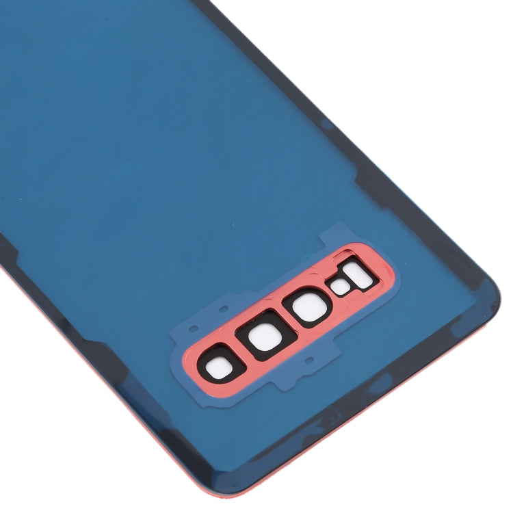 For Galaxy S10+ Battery Back Cover with Camera Lens (Pink) - Back Cover by buy2fix | Online Shopping UK | buy2fix