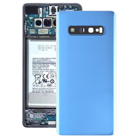 For Galaxy S10+ Battery Back Cover with Camera Lens (Blue) - Back Cover by buy2fix | Online Shopping UK | buy2fix