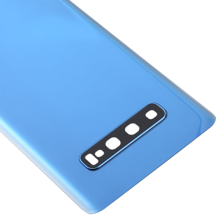For Galaxy S10+ Battery Back Cover with Camera Lens (Blue) - Back Cover by buy2fix | Online Shopping UK | buy2fix