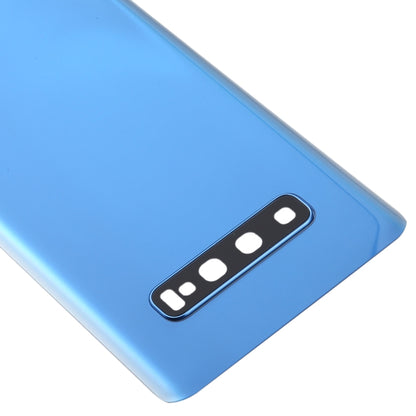 For Galaxy S10+ Battery Back Cover with Camera Lens (Blue) - Back Cover by buy2fix | Online Shopping UK | buy2fix