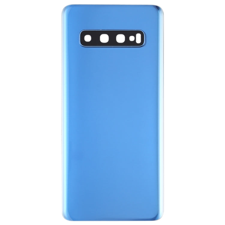 For Galaxy S10 Battery Back Cover with Camera Lens (Blue) - Back Cover by buy2fix | Online Shopping UK | buy2fix