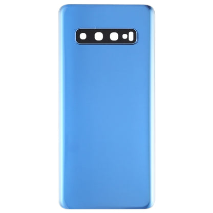 For Galaxy S10 Battery Back Cover with Camera Lens (Blue) - Back Cover by buy2fix | Online Shopping UK | buy2fix