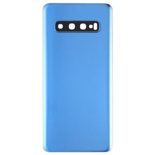 For Galaxy S10 Battery Back Cover with Camera Lens (Blue) - Back Cover by buy2fix | Online Shopping UK | buy2fix