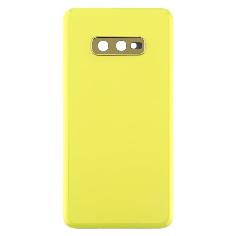 For Galaxy S10e Battery Back Cover with Camera Lens (Yellow) - Back Cover by buy2fix | Online Shopping UK | buy2fix