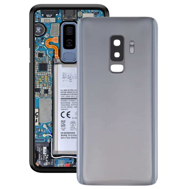 For Galaxy S9+ Battery Back Cover with Camera Lens (Grey) - Back Cover by buy2fix | Online Shopping UK | buy2fix