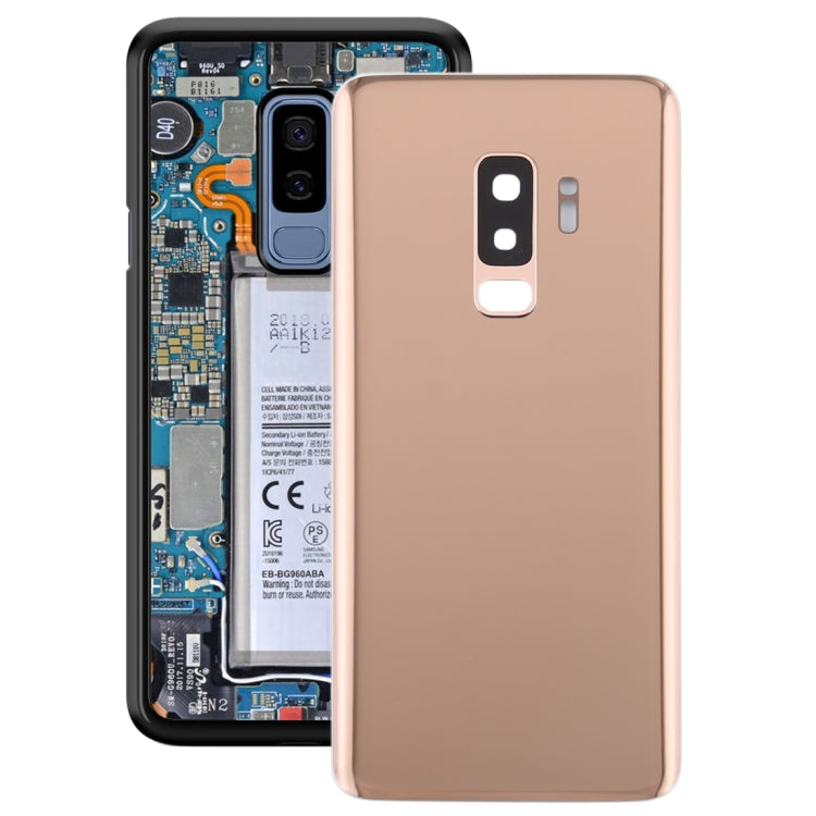 For Galaxy S9+ Battery Back Cover with Camera Lens (Gold) - Back Cover by buy2fix | Online Shopping UK | buy2fix