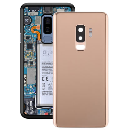 For Galaxy S9+ Battery Back Cover with Camera Lens (Gold) - Back Cover by buy2fix | Online Shopping UK | buy2fix