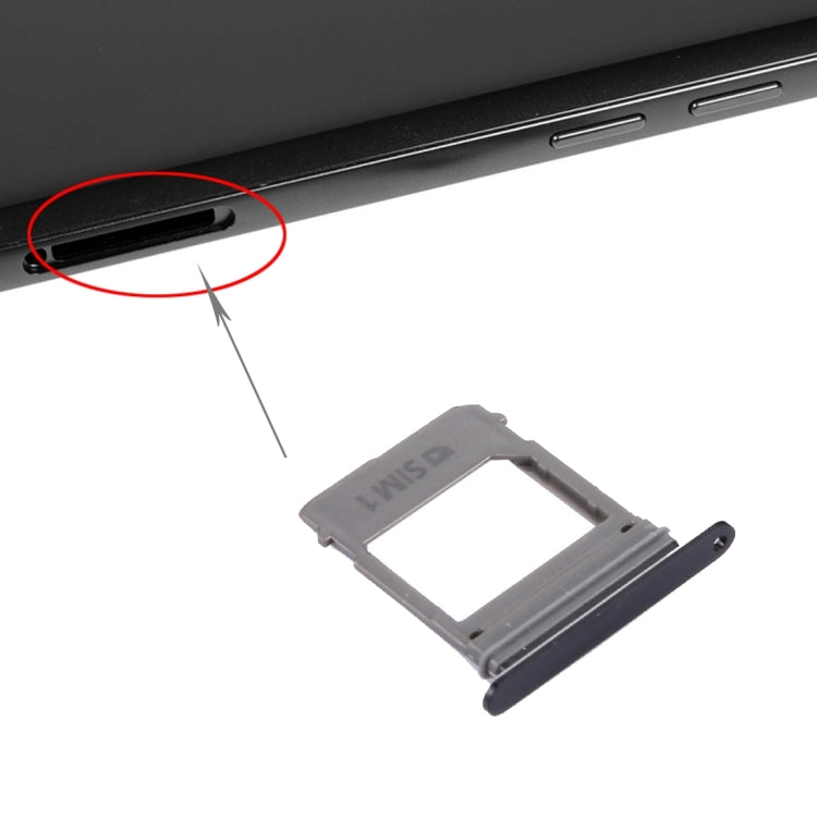 For Galaxy A5 (2017) / A520 & A7 (2017) / A720 SIM Card Tray + Micro SD Card Tray, Single Card (Black) - Card Tray by buy2fix | Online Shopping UK | buy2fix